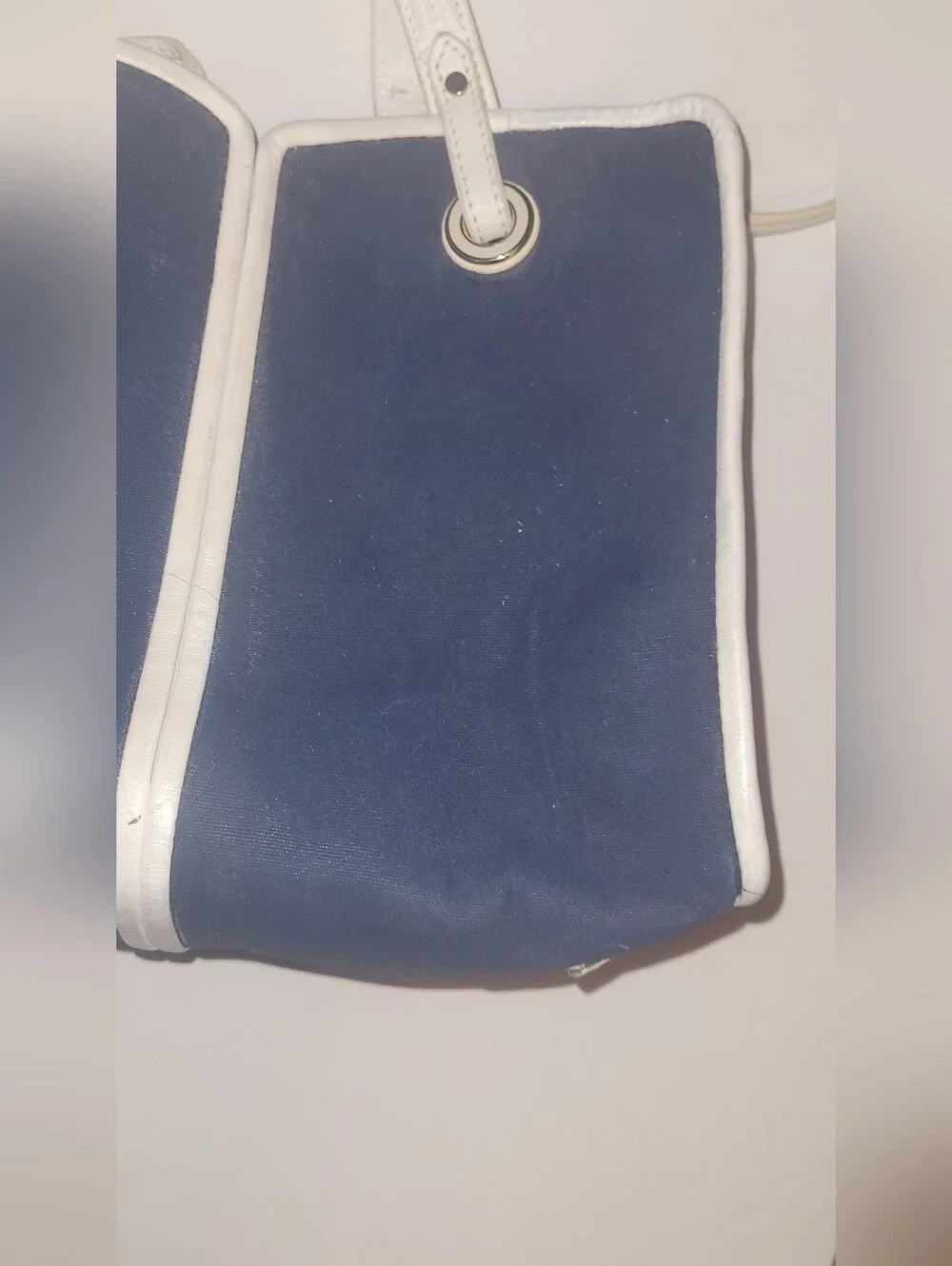Kate Spade Navy and White Two-Tone Shoulder Bag